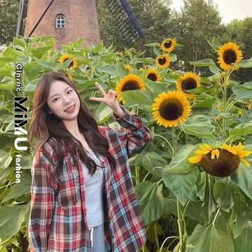 台灣熱銷🔥美式復古Vibe風長袖格子襯衫女春秋設計感小衆甜酷高級感襯衣外套