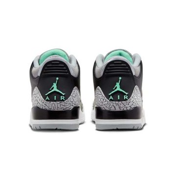 NIKE 耐吉 休閒鞋 AIR JORDAN 3 RETRO GREEN GLOW 爆裂紋 綠光 黑綠 男款 CT8532-031