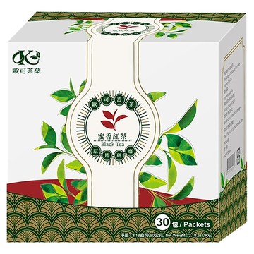 歐可茶葉 冷泡茶 蜜香紅茶 3g x 30包 台灣產  1盒