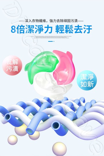 洗多多4d洗衣凝珠 洗衣凝膠 升級加大量15g 全新配方 8倍濃縮三效合一洗衣膠囊 洗衣球