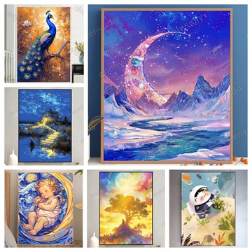 💛盒裝💛台中寄出💛 DIY鑽石貼畫 5D鑽石畫 點鑽畫 DIY立體鑽貼畫 鑽石貼 貼鑽畫