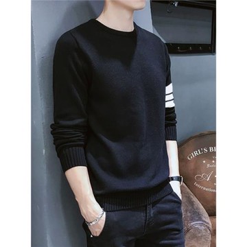 男士長袖t恤純棉春秋薄款秋冬內搭加絨加厚保暖上衣服針織打底衫