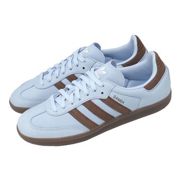 adidas 愛迪達 休閒鞋 Samba OG W 女鞋 藍 棕 麂皮 復古 德訓鞋 IH9167