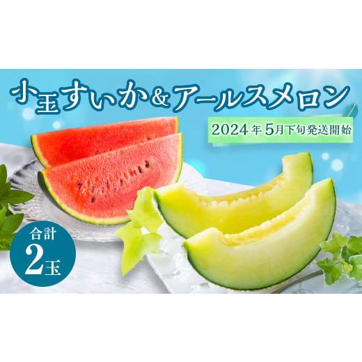 ふるさと納税 熊本県 熊本市  熊本県産 小玉すいか＆アールスメロン 各1玉 すいか アールスメロン メロン 果物 くだもの フルーツ …