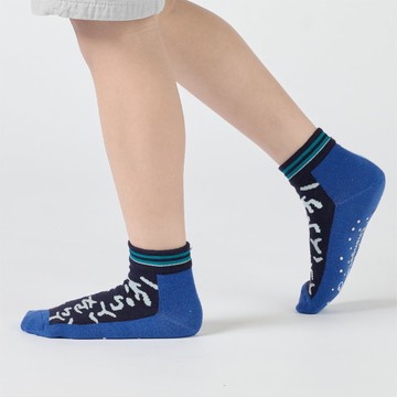 ㄅㄅㄇㄇ 中筒童襪 -  藍(4y-9y)