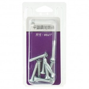 544平頭鑽尾螺絲#8x1"