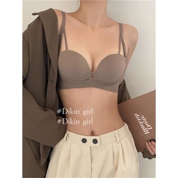 內衣女小胸顯大胸聚攏上托穩固防滑防下垂漫畫胸罩無痕無鋼圈文胸