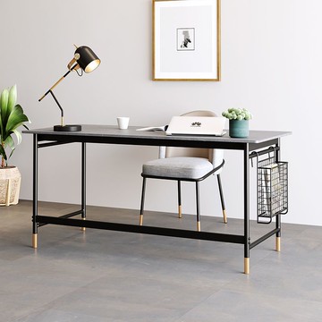 【免運/可開票】 實木桌 會議桌 泡茶桌 老闆辦公桌 洽談桌 電腦桌 北歐巖闆書桌家用輕奢現代書房辦公桌簡約小戶型一字闆臺式電腦桌