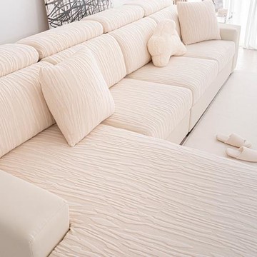 懶人彈力沙發笠秋冬款毛絨坐墊加厚防滑靠背套沙發套罩全包座墊套