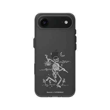 iPhone Air Clear (相機按鈕) 酷墨灰 - Neomlei - 骷顱的旅程-白