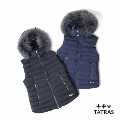 美品 TATRAS R FAGLIA ダウンベスト ラクーンファー Mサイズ 今季