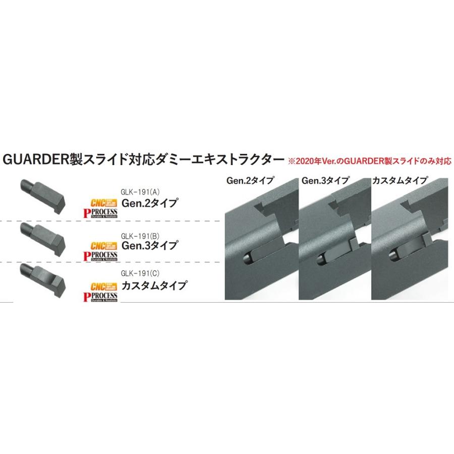 GUARDER ダミーエキストラクター　Gen.3タイプ　2020年GUARDER製スライド用 GLK-191(B)