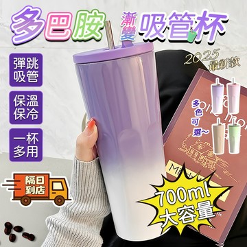 🚀隔日到貨 虧本售賣🚀700ml冰霸杯 保溫瓶 吸管水壺 保冷保冰杯 冷飲杯 便攜保溫杯 不鏽鋼吸管杯 304不鏽鋼