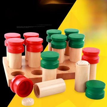 蒙氏教具蒙臺梭利教具蒙特梭利嬰幼兒2-4歲早教益智玩具嗅覺筒