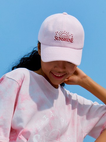 Sunshine Terry Ball Cap - Pink