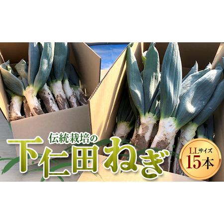 ふるさと納税 伝統栽培の下仁田ねぎ。寒い冬に最高のすき焼きを♪（LL15本）  F21K-334 群馬県下仁田町