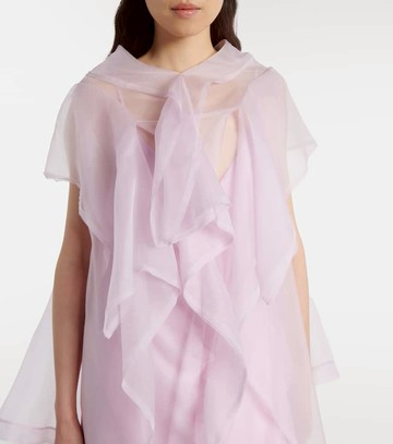 Khaite Santana ruffled silk organza top