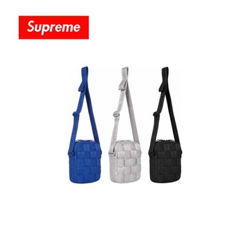 Supreme 24SS Woven Shoulder Bag 編織BV 肩背小包 銀灰/寶藍/黑 隨身包 側背包 編織設計 SS24B43