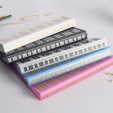 高品質80頁資料冊文件夾A4鋼琴譜樂譜冊音樂五線譜曲譜冊