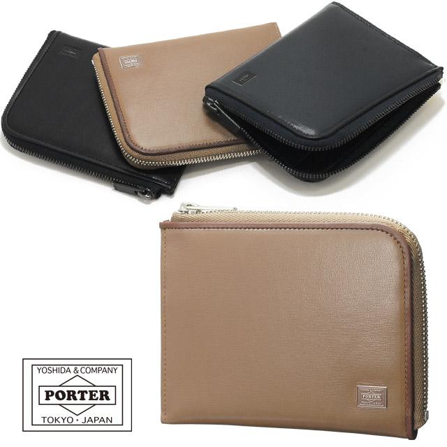 新品　PORTER コインケース　ブラック　プリュム　財布　L字ファスナー コインケース　ブラック　プリュム　財布　L字ファスナー 新品　PORTER