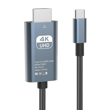 跨境type-c轉hdmi同屏線4K高清投屏轉接線Type-C轉HDMI轉接器批發【Snowbelle優選】