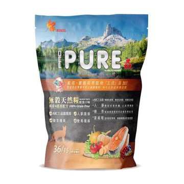 加拿大PROPURE猋-36/15無穀天然糧-鮭魚口味(冰川鮭魚) 454g X(3入組) 全齡貓適用