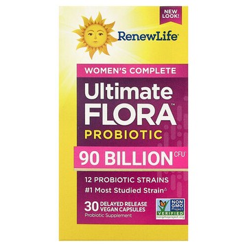 Renew Life, 女性多面配方，Ultimate Flora™ 益生菌，30 粒緩釋全素膠囊