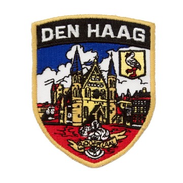 A-ONE 匯旺 荷蘭海牙 Den Haag 地標造型刺繡 No.116 7.5x6cm  彩色  1個