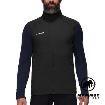 【Mammut 長毛象】Rime Light IN Flex Vest Men 機能化纖立領背心 黑色 男款 #1013-03180