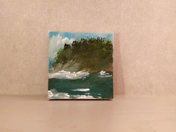 風景畫/壓克力水彩畫/小尺寸掛畫/療癒畫/裝飾畫