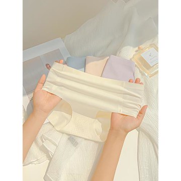 無痕內褲女不夾臀夏季薄款提臀瑜伽運動健身抗菌新款中腰三角底褲