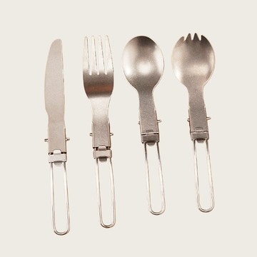 Snworock 滿額贈 贈品：純鈦折叠勺叉 戶外露營餐具 純鈦餐具 純鈦摺叠餐勺 注明：諾庫存不足 隨機更換餐具