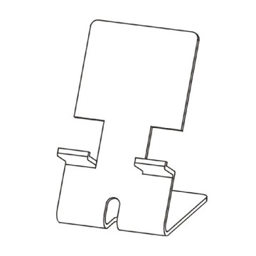 【徠福】手機 專用 支架 有線孔 8x9.5x15cmX厚3mm 20個/組 NO.3202