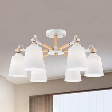 E27 北歐風半吸頂六燈 B188-53-12-1694