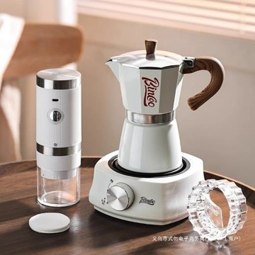 摩卡壺電陶爐煮咖啡壺家用小型意式萃取磨豆機手沖咖啡套裝摩卡壺
