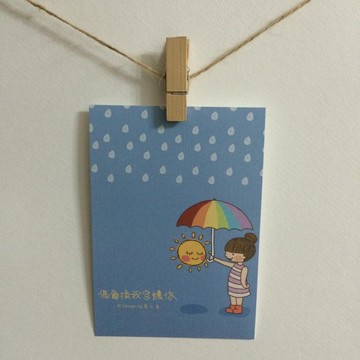 《藝之魚》偶爾換我守護你 卡片 明信片 --C0145