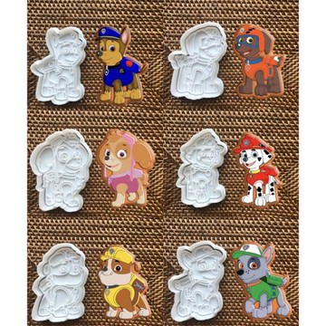 汪汪隊立大功系列餅干模 卡通動畫兒童喜愛狗狗餅干切割器