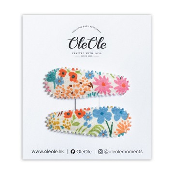 美國Rifle Paper Co. 碎花布款 水滴髮夾 女裝 女孩 頭飾 簡約飾