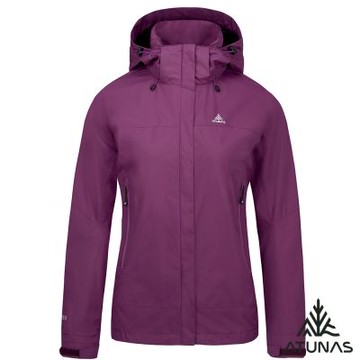 【ATUNAS 歐都納】女款縱橫戶外GORE-TEX單件式外套A1GTGZ04W深紫/防風/防水/風衣外套/登山休閒/旅遊穿搭
