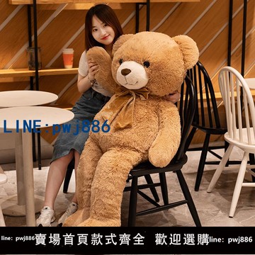 【店家補貼】大號熊玩偶泰迪毛絨玩具公仔布娃娃抱枕抱抱熊可愛女生生日禮物