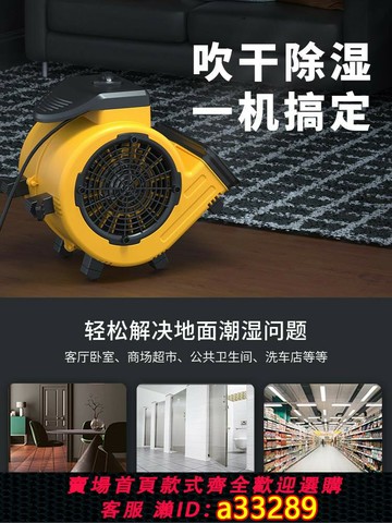 {可打統編 超低價}精選德國進口家用強力吹地機地面吹干機衛生間商用小型暖風干