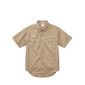 United Athle UA T/C 口袋工作襯衫 3177201 2P口袋襯衫 短袖 摩卡棕 3177201-747 [EW]
