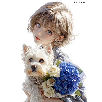 【4 月新款 3】07-120-0292 人物貼紙 春日少女與動物