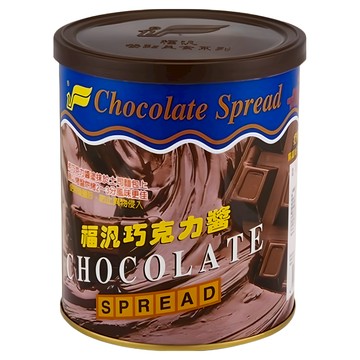 福汎 巧克力醬，不含防腐劑，不含膽固醇，奶素可食，即可食用，烘焙調理專用  900g  1罐