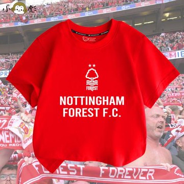 諾丁漢森林隊服足球迷服短袖t恤衫男女大中小兒童裝學生純棉半袖