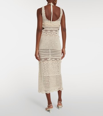Simkhai Cory crocheted cotton-blend midi dress