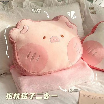 【抱枕毯子二合一】午睡枕 汽車靠墊 沙發辦公抱枕 被子兩用 小毯子 考研夏涼被子 抱枕沙發 趴睡枕 靠枕 沙發抱枕 汽車