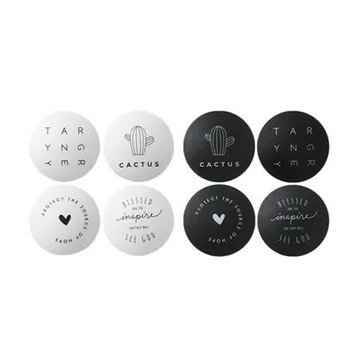 黑 門把手緩衝防撞保護墊(1套4入)