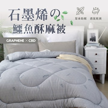 夢之語 鱷魚石墨烯CBD羊毛奈米四季被 雙人6x7尺 夏季薄被胎/子母被 台灣製造