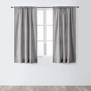 克萊歐織紋半腰窗簾270x165cm 礦石灰